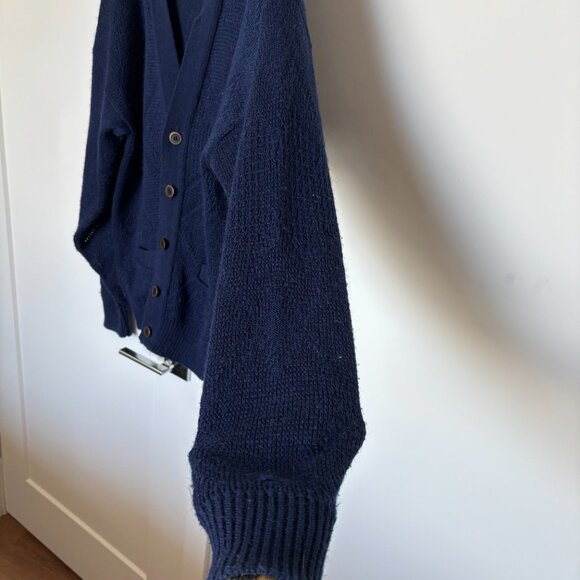 Vintage Cooper Monsieur Navy Grandpa Vest size L - Picture 6 of 9